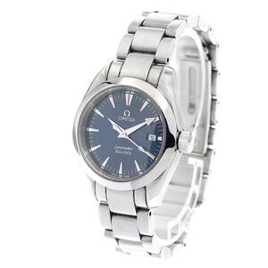 OMEGA Seamaster Aqua Terra 2577.80 Date Navy Dial Quartz Ladies Watch_883204